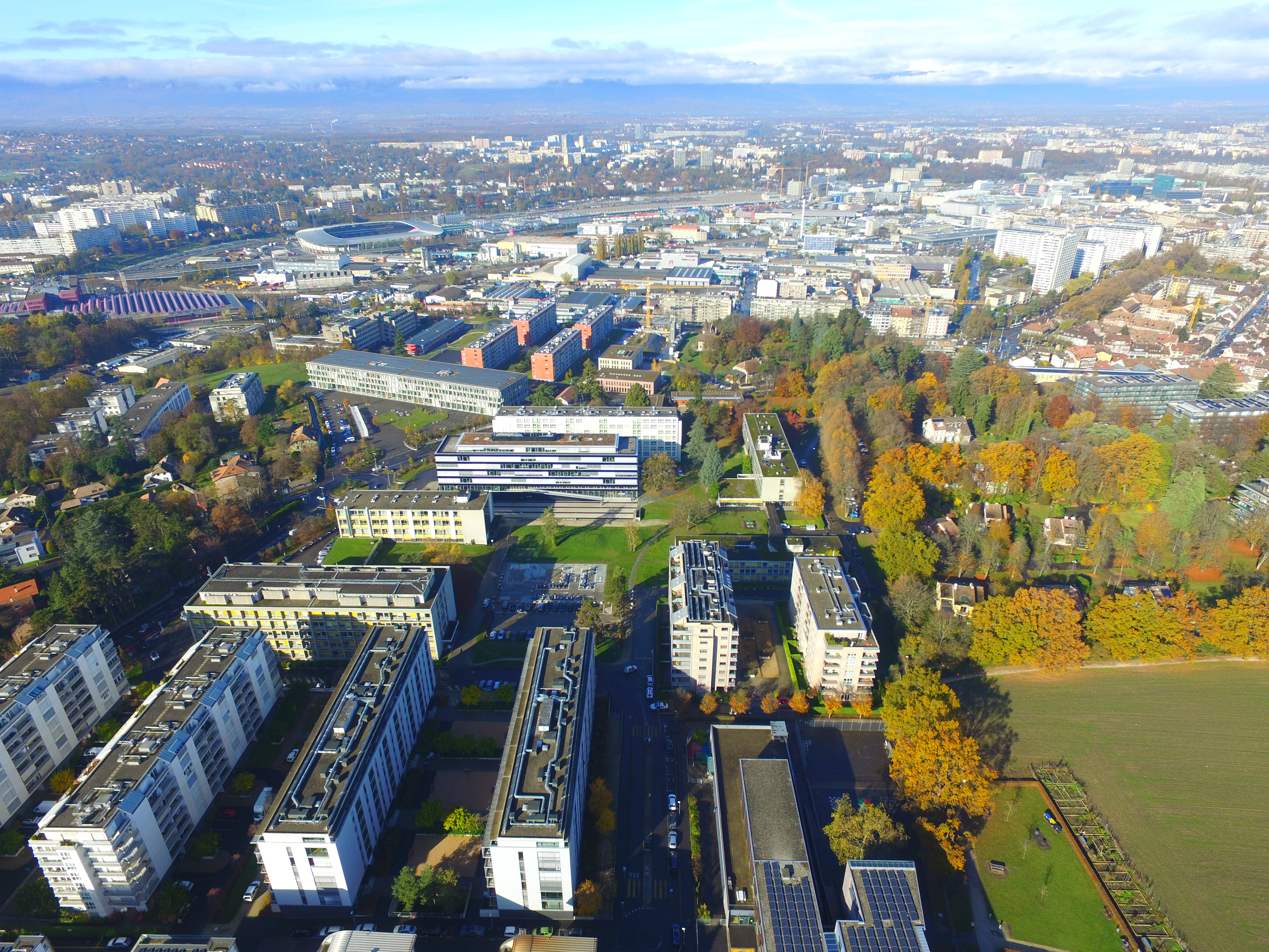 Aerial photograph of Batelle campus